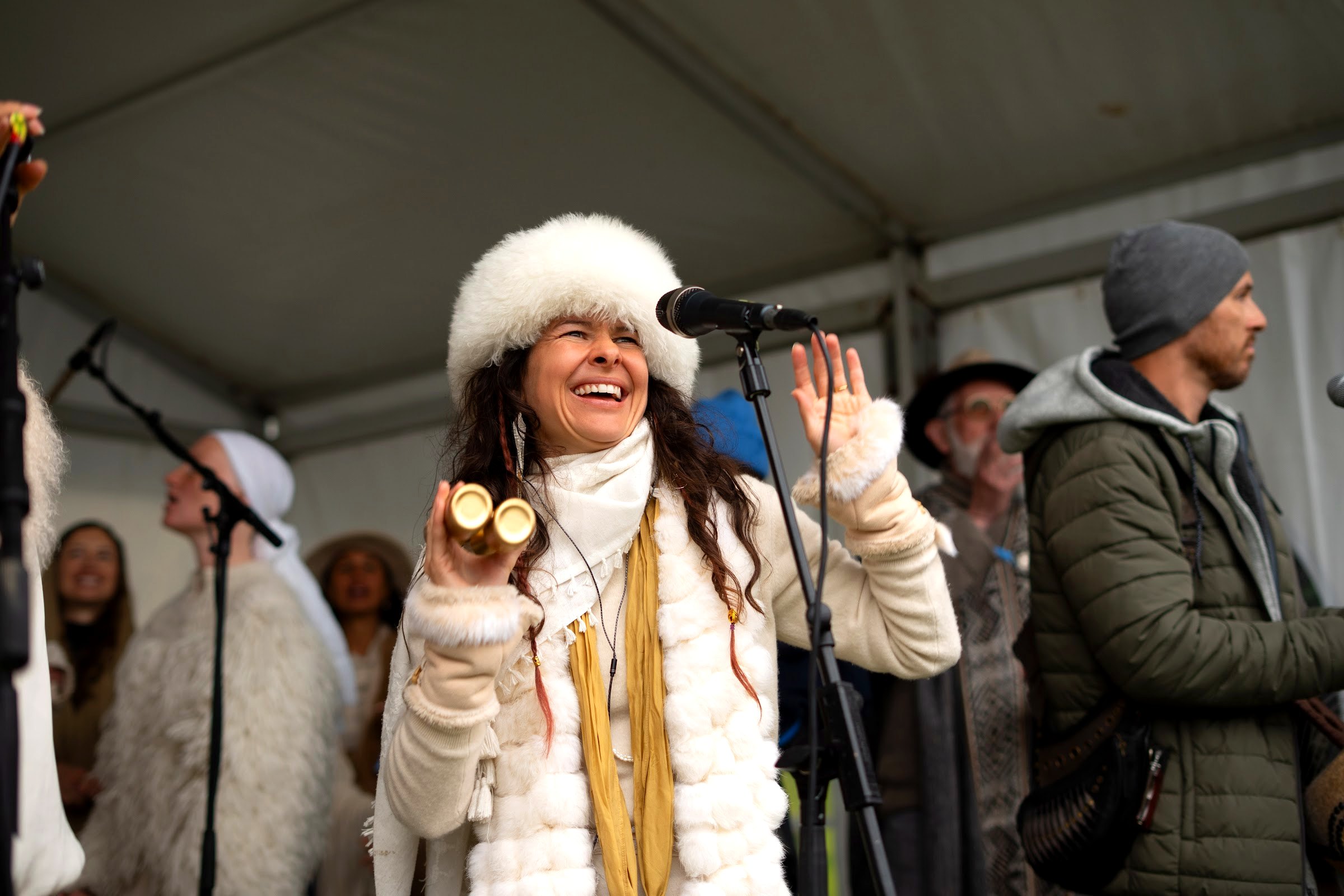 Laughter at the mic, Iceland Eclipse 2026